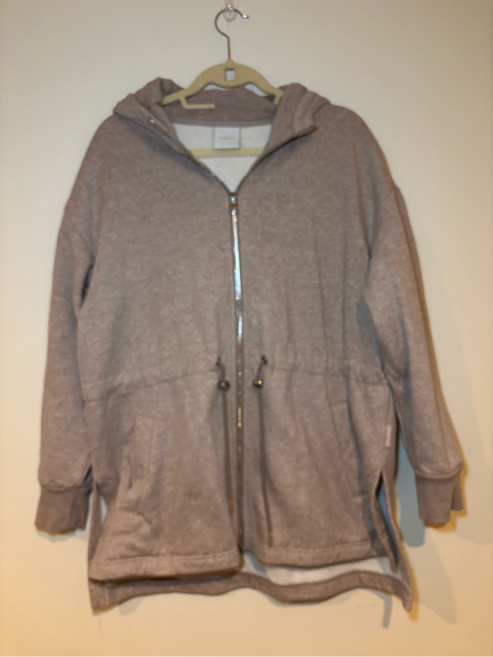 Varley Neutral Two way Zip-Front Hooded Jacket